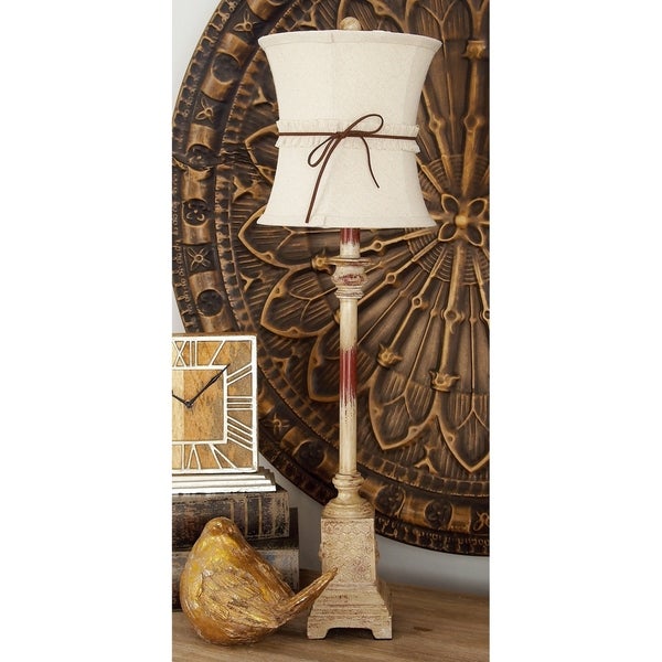 Tan Polystone Nautical Buffet Lamp (Set of 2) - 9 x 30 - Mycitystee