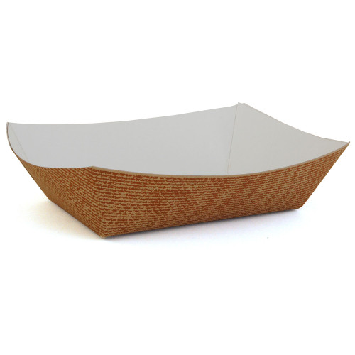 SCT Hearthstone Food Trays， 8.48 x 5.85 x 2.32， Brown/White， Paper， 500/Carton (0567) - Mycitystee
