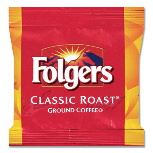 Folgers Coffee， Classic Roast， 0.9 oz Fractional Packs， 36/Carton (06125) - Mycitystee