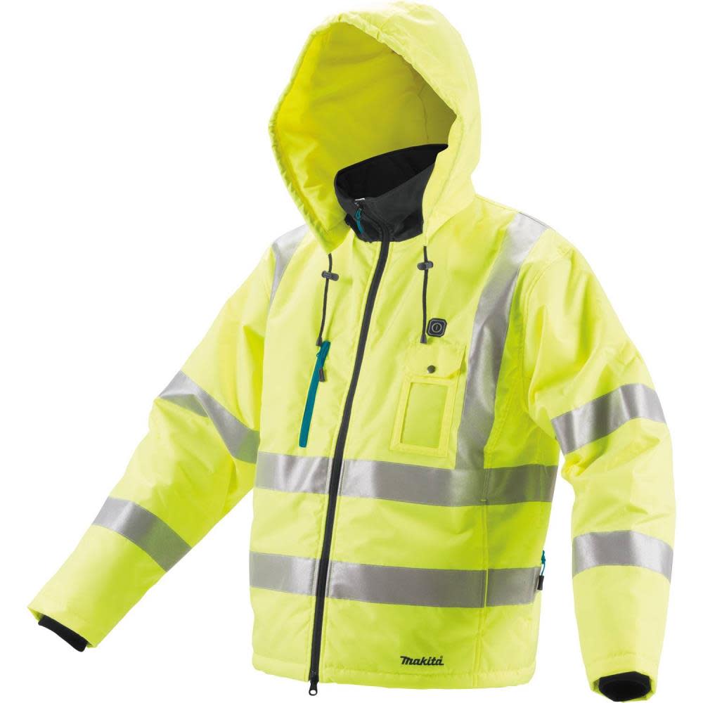 Makita 18V LXT Lithium-Ion Cordless High Visibility Heated Jacket Jacket Only (2XL) DCJ206Z2XL from Makita - Mycitystee