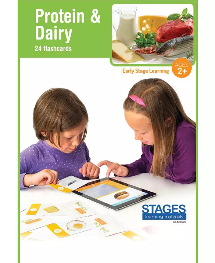 Stages Learning Materials Link4fun Protein Dairy Interactive Flashcard Set With Free iPad App - Mycitystee