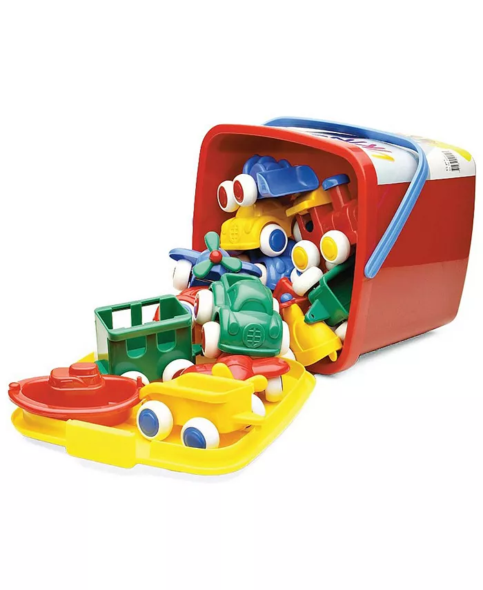 Viking Toys VikingToys Bucket of Chubbie Vehicles - Set of 15 - Mycitystee