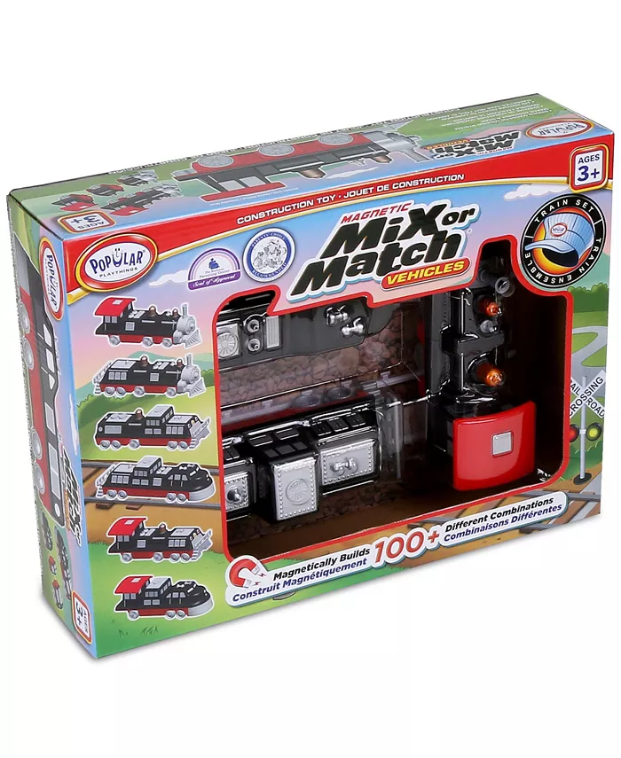 Popular Playthings Magnetic Mix or Match Vehicles - Train Set - Mycitystee