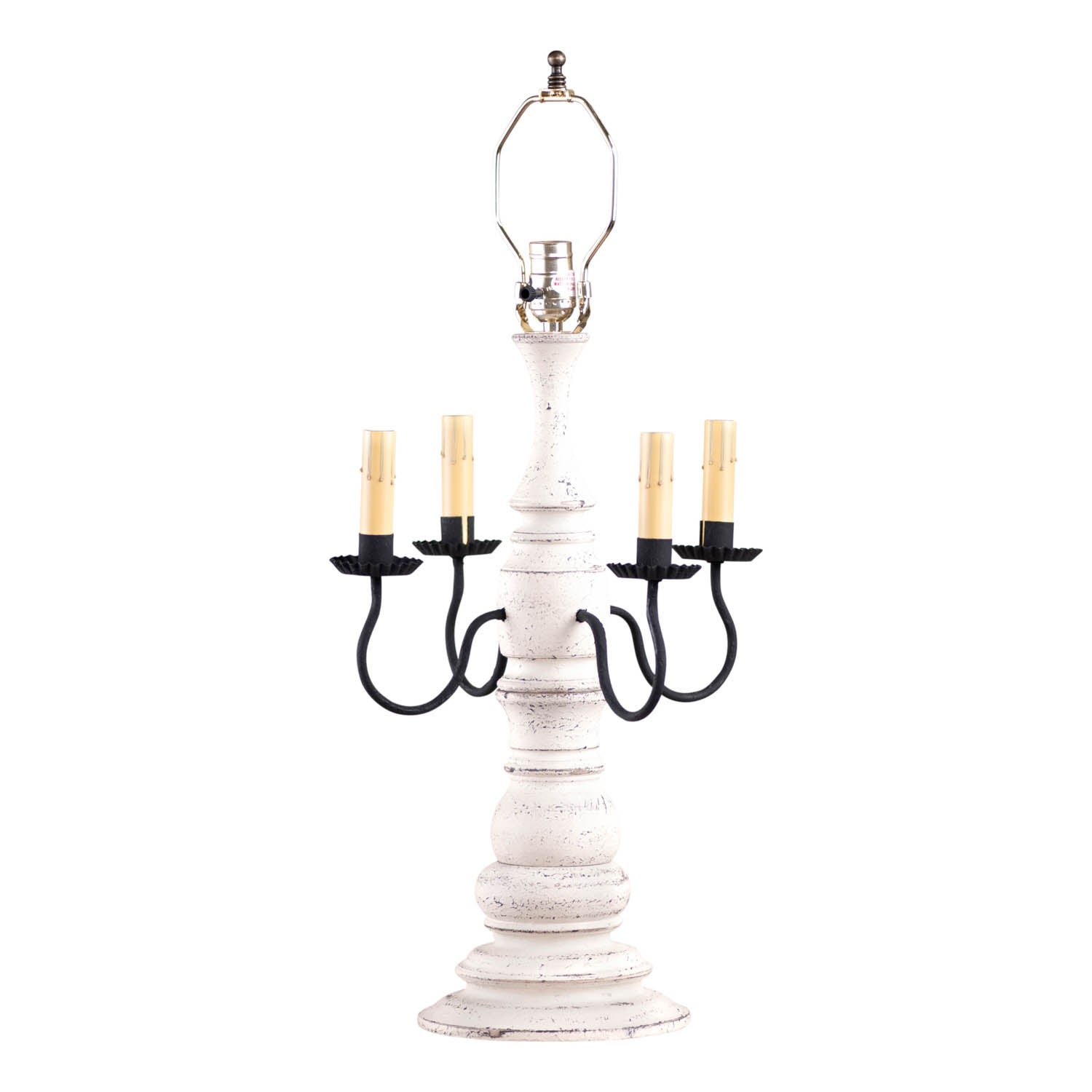 Bradford Lamp Base In Vintage White - 28 X 14 X 14 inches - Mycitystee