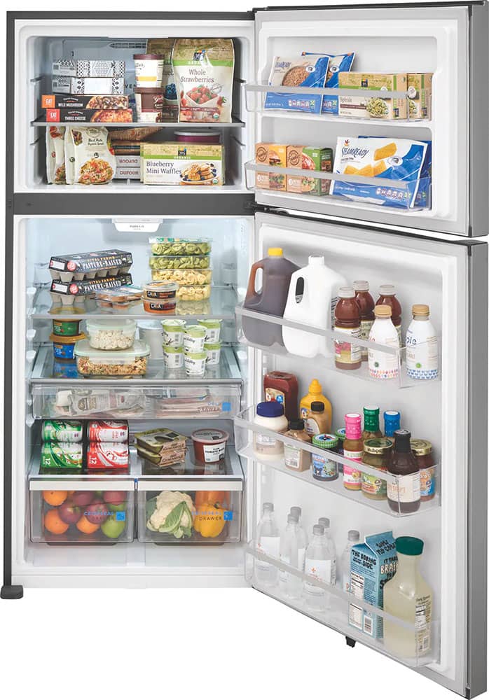 Frigidaire Gallery 20 Cu. Ft. Smudge-Proof Stainless Steel Top Freezer Refrigerator - Mycitystee