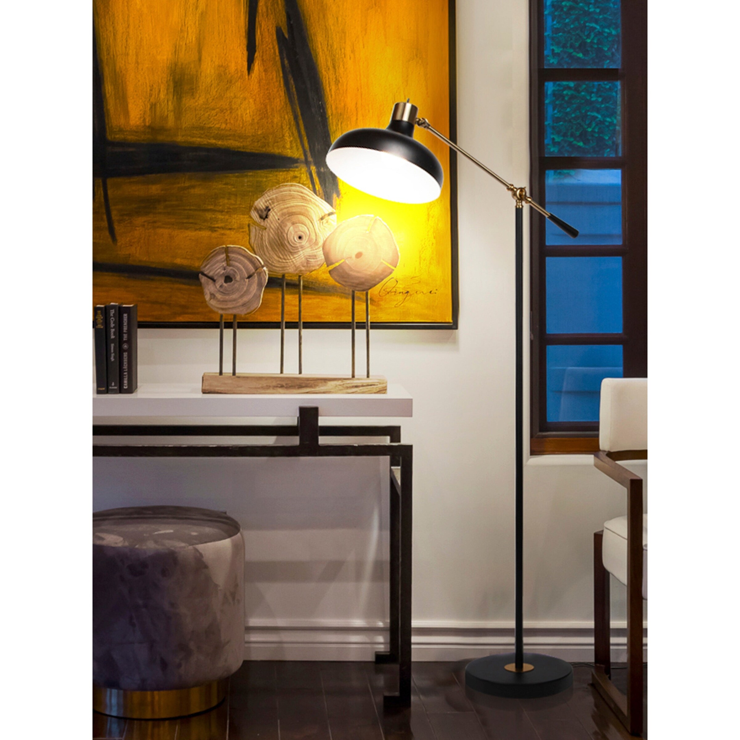 Brightech Wyatt LED Floor Lamp - Black - Mycitystee
