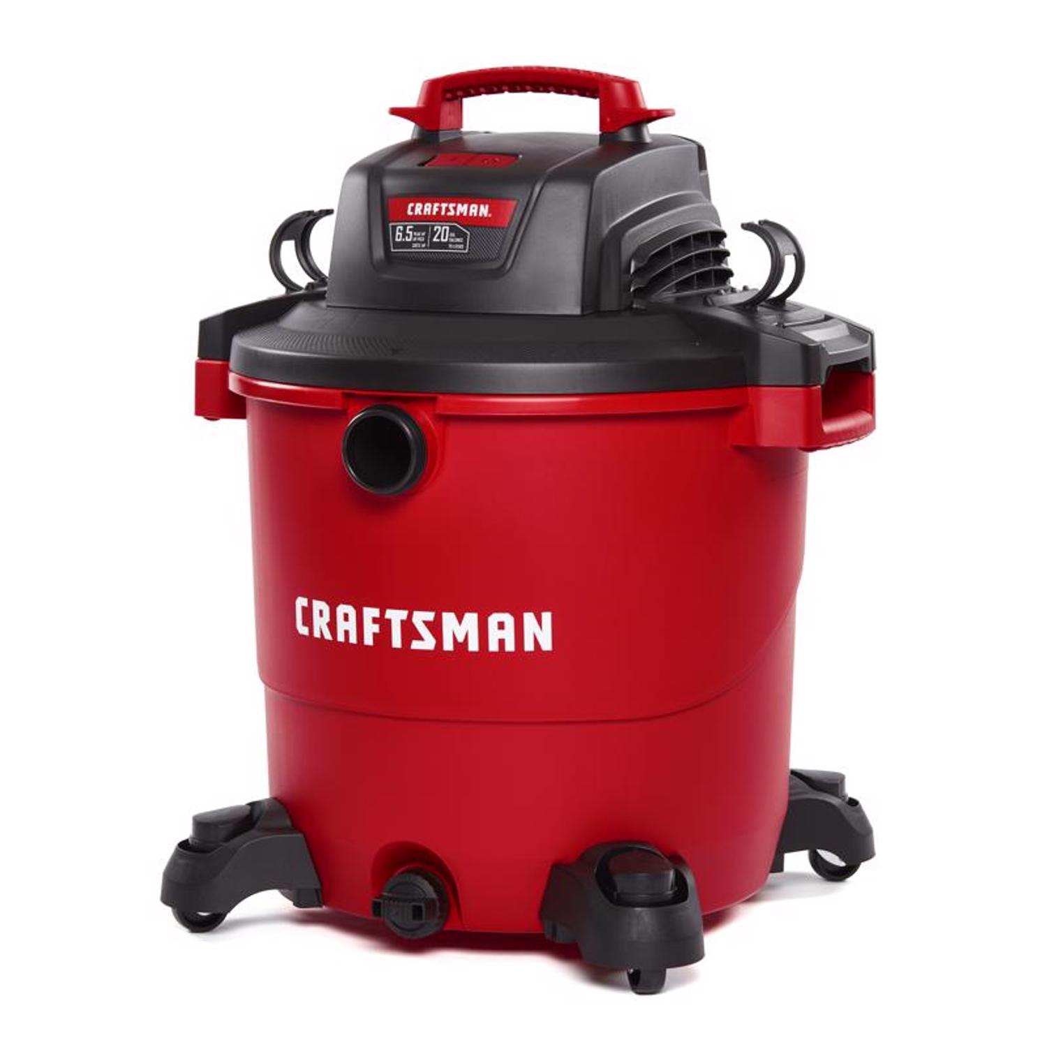Craftsman 20 gal Corded Wet/Dry Vacuum 12 amps 120 V 6.5 HP - Mycitystee