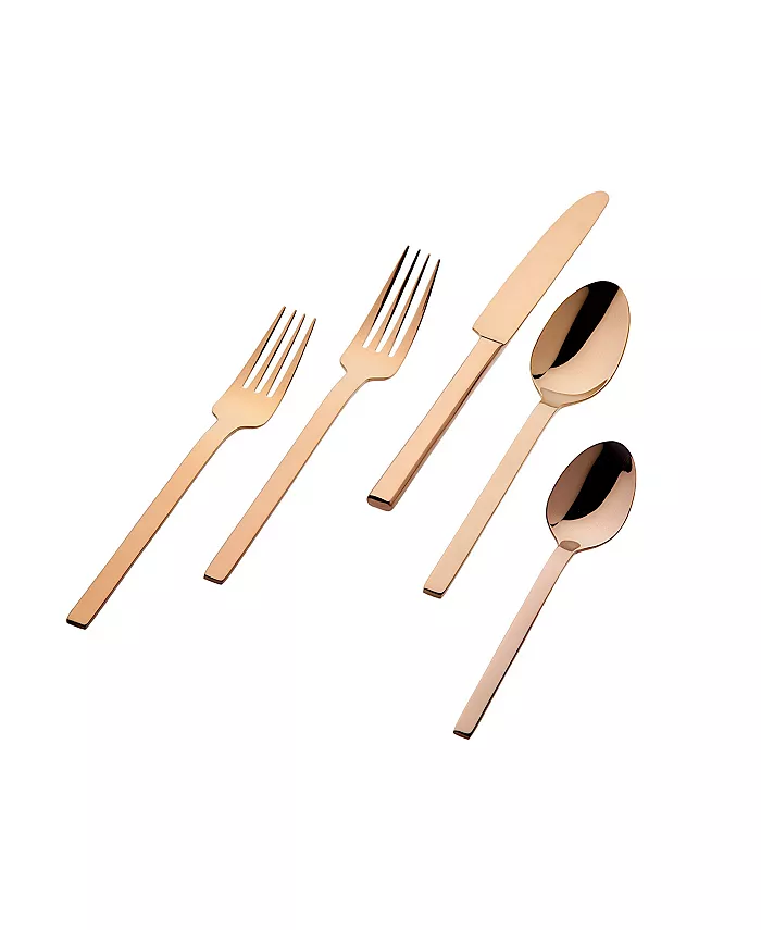 Godinger 18 0 Atlas Mirror Copper 20-PC Flatware Set， Service for 4 - Mycitystee