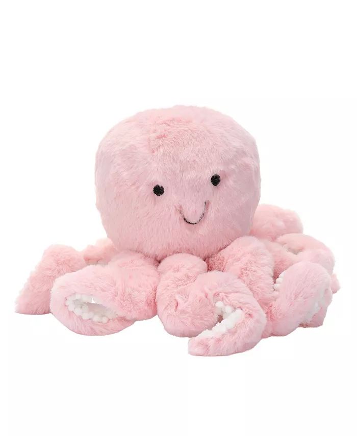 Lambs Ivy Sea Dreams Pink Plush Octopus Stuffed Animal Toy - Bubbles - Mycitystee
