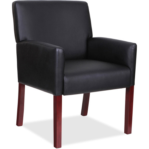 Lorell Full-sided Arms Leather Guest Chair (20027) - Mycitystee