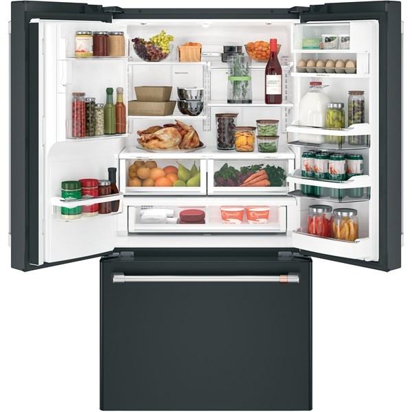 22.2 cu ft French Door Black Refrigerator - Mycitystee