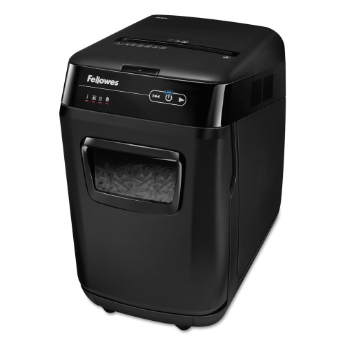 Fellowes AutoMax 200C Auto Feed Cross-Cut Shredder， 200 Auto/10 Manual Sheet Capacity (4653501) - Mycitystee