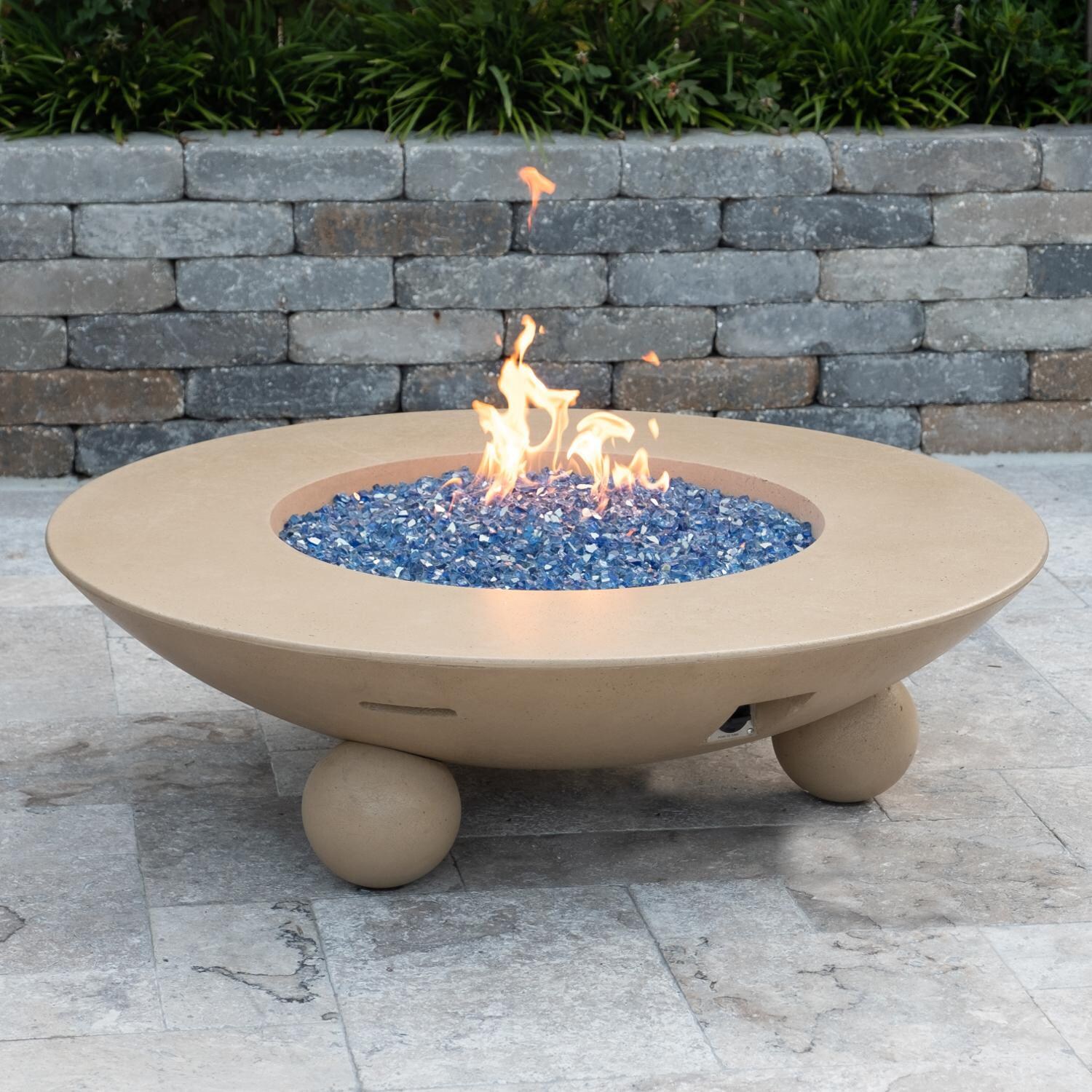 American Fyre Designs Versailles 54-Inch Propane Gas Firetable With Ball Feet - Mycitystee