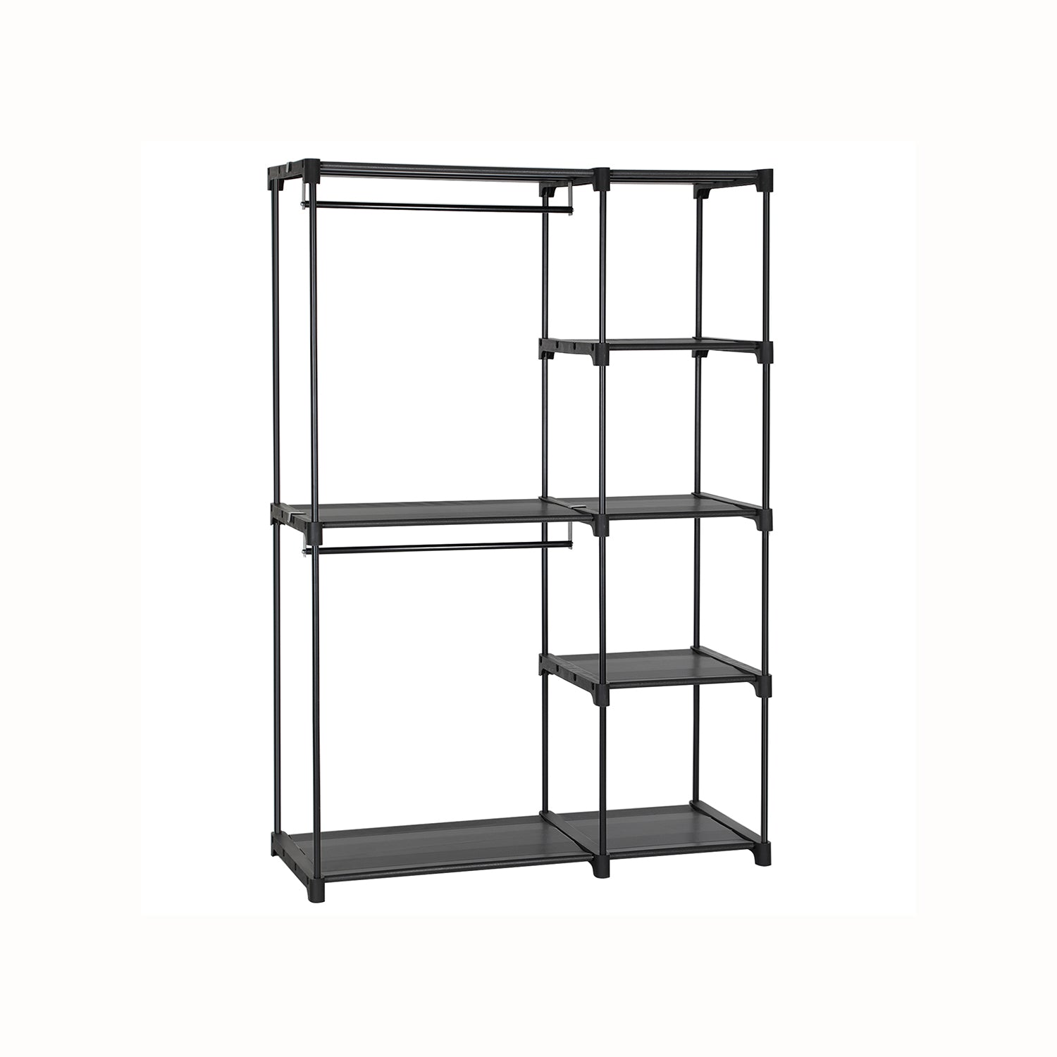 SONGMICS Freestanding Portable Closet with ShelvesBlack/44.1 x 16.9 x 65 Inches - Mycitystee