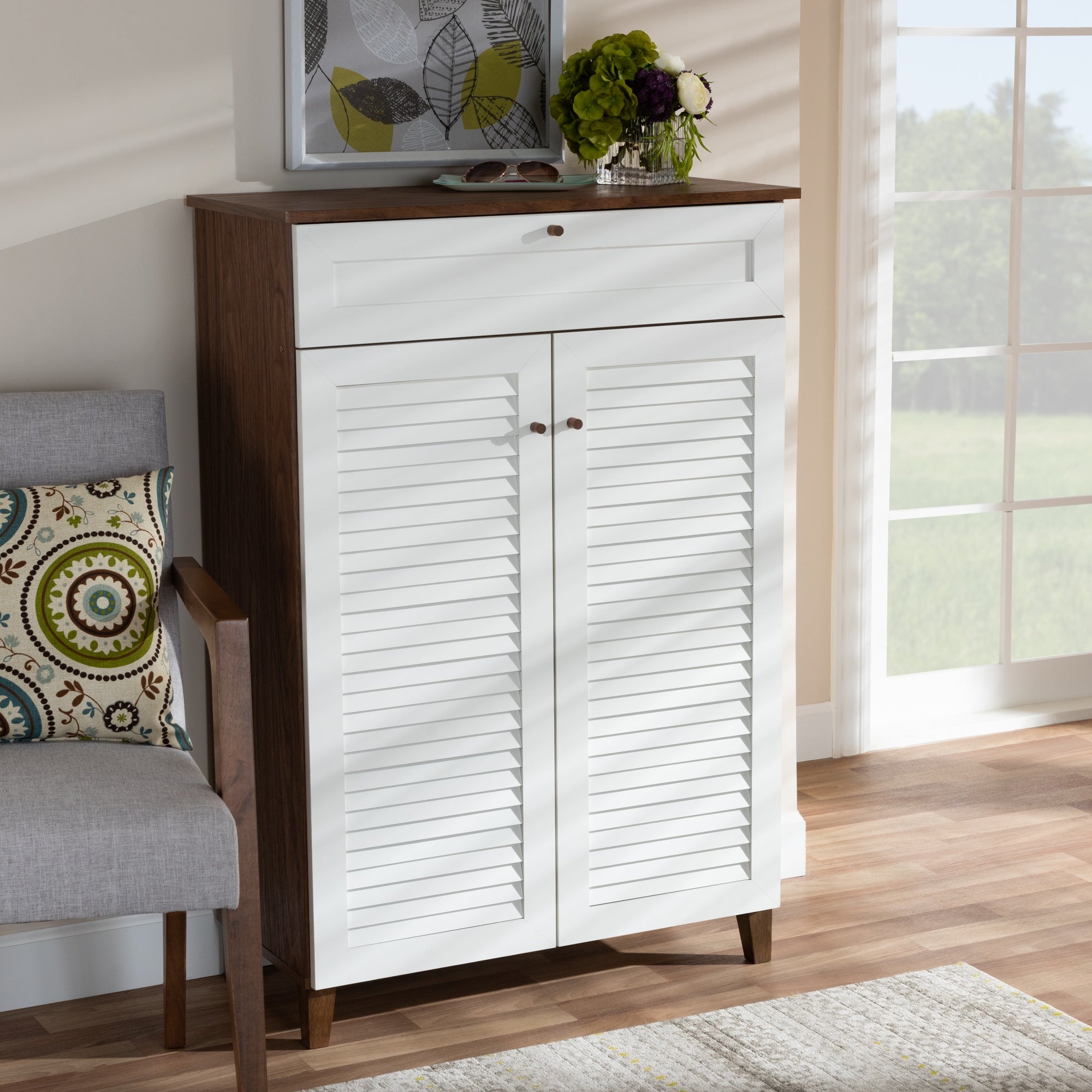 Carson Carrington Kaettilstorp Modern and Contemporary 5-shelf Shoe Cabinet - - 30773187 - Mycitystee