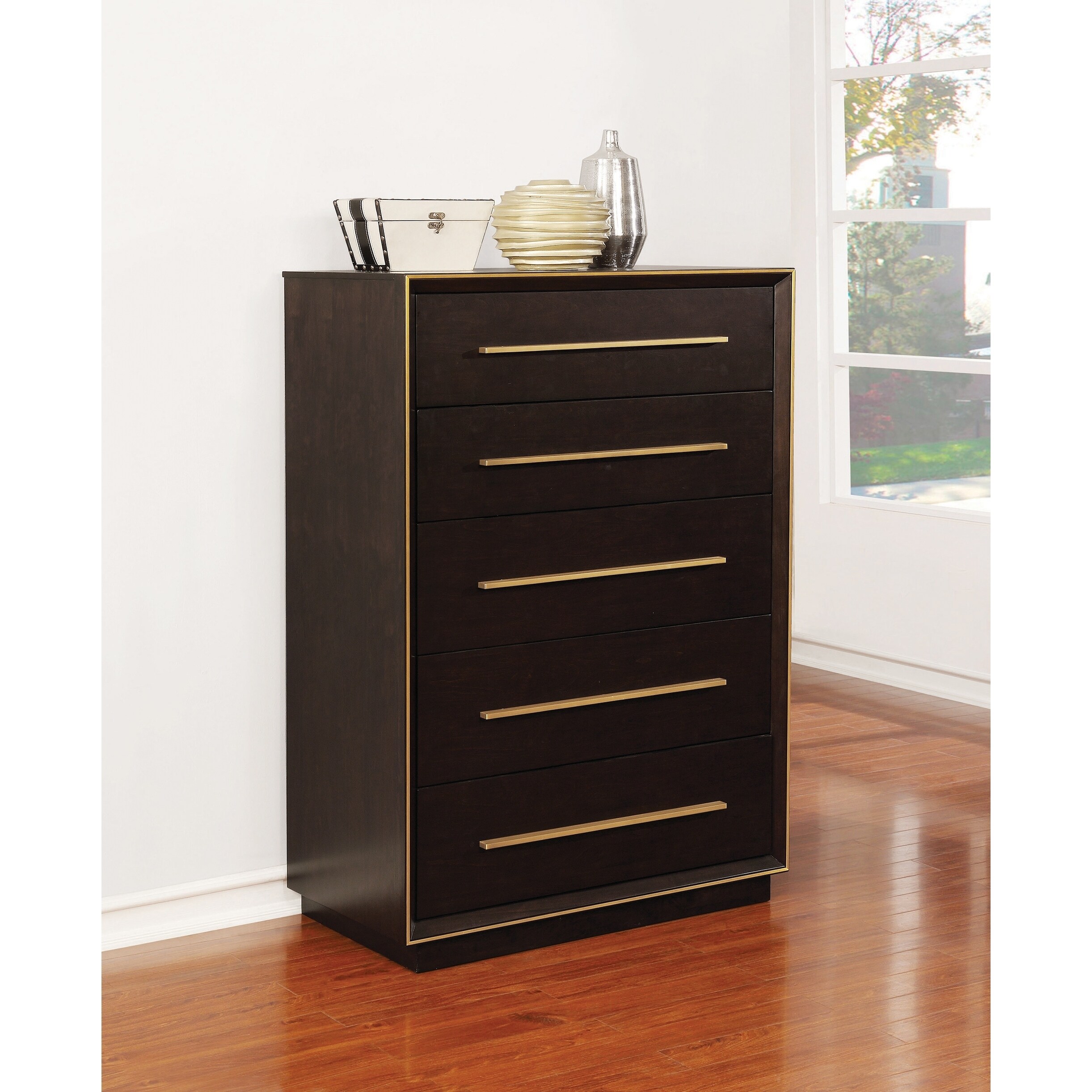 Coaster Furniture Durango Smoked Peppercorn 5-drawer Chest - - 30709634 - Mycitystee