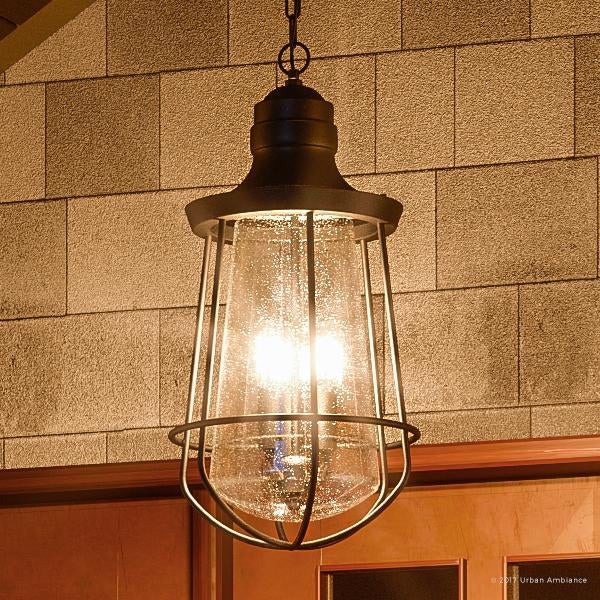 Luxury Vintage Outdoor Pendant Light， 20
