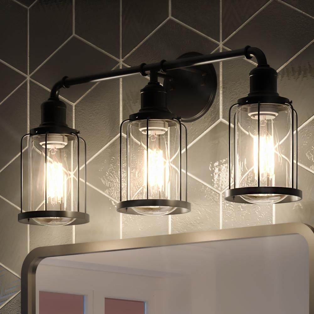 Luxury Industrial Chic Bath Vanity Light， 12
