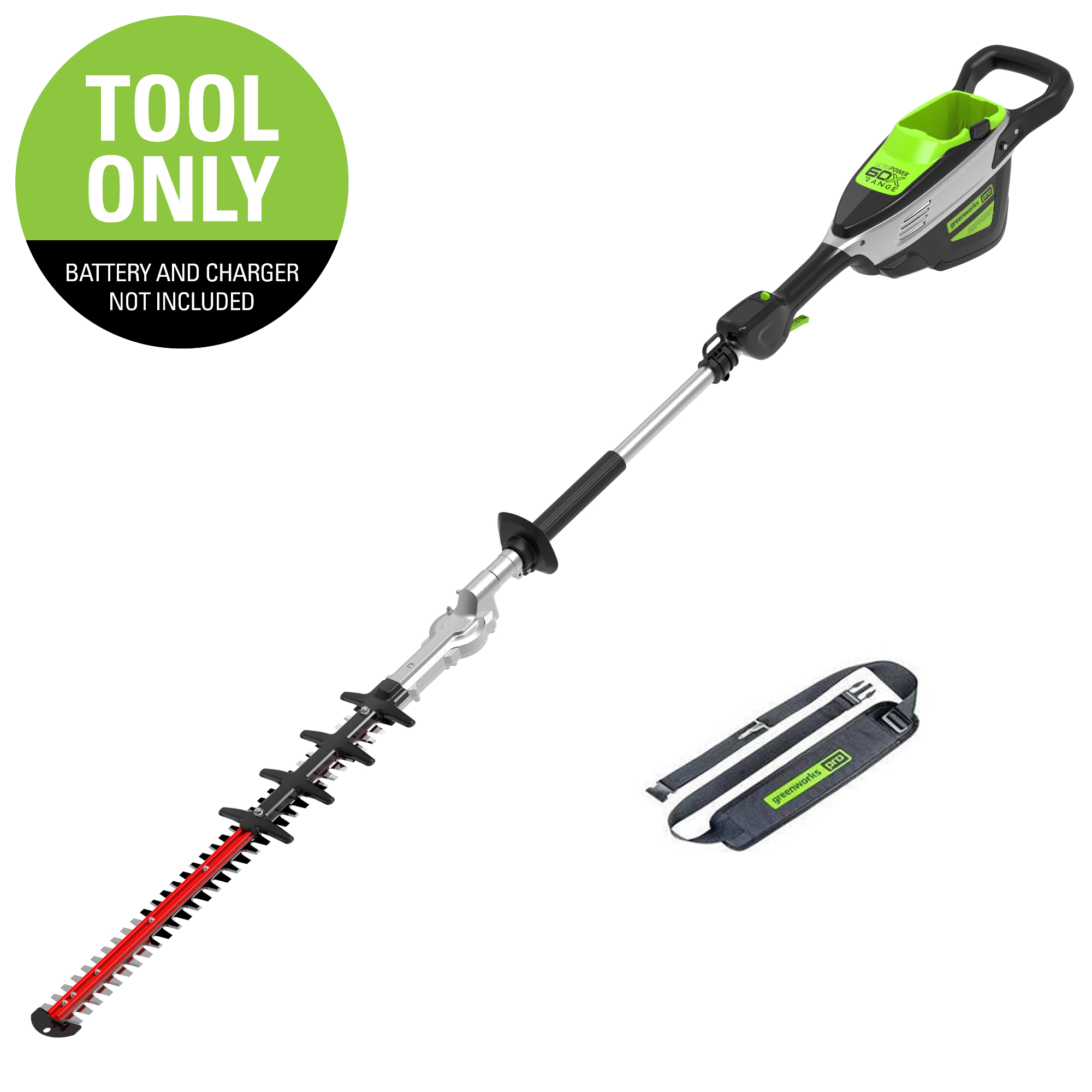 60V 20-Inch Cordless Pole Hedge Trimmer | Greenworks Tools - Mycitystee