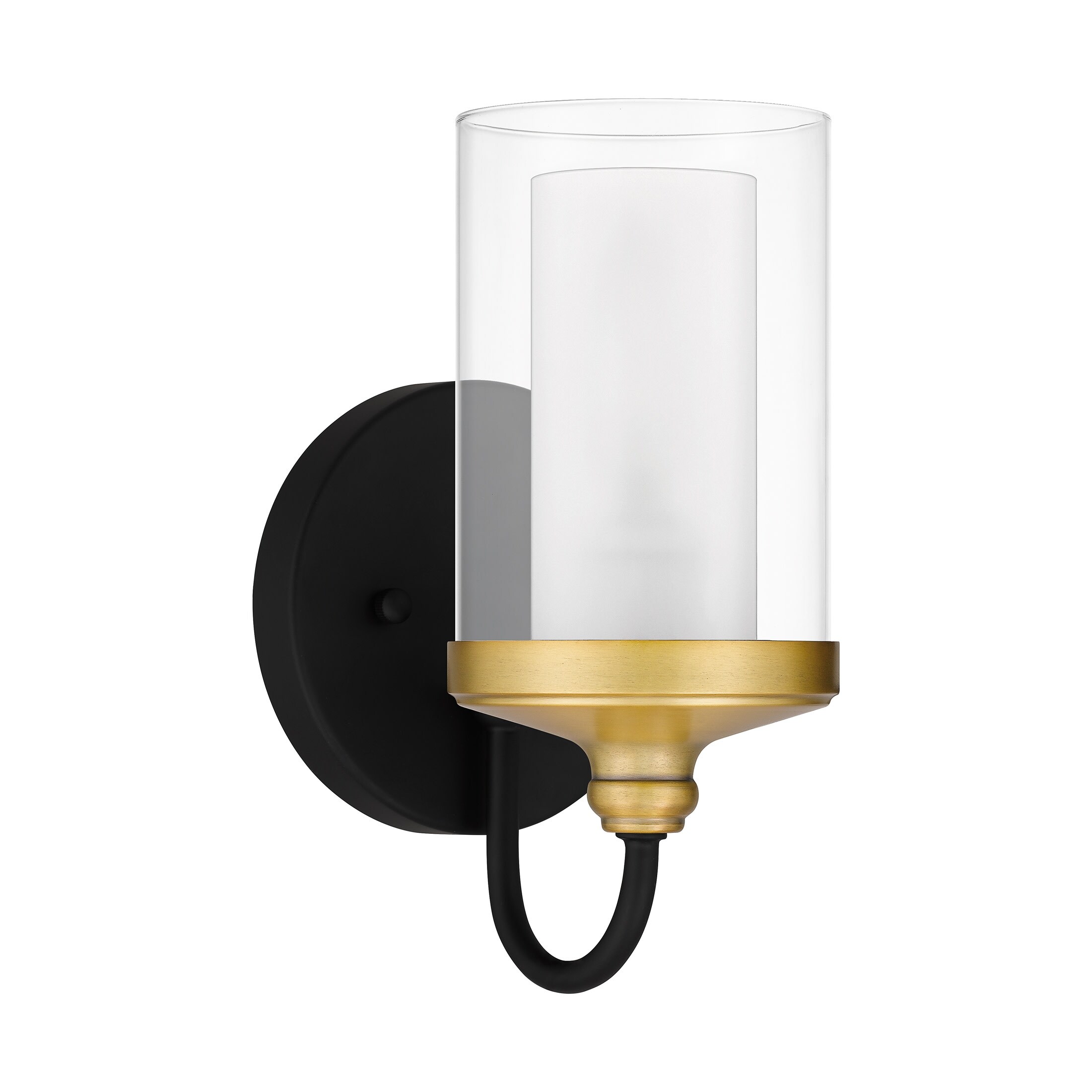 Rowland 1-Light Matte Black Wall Sconce - Mycitystee