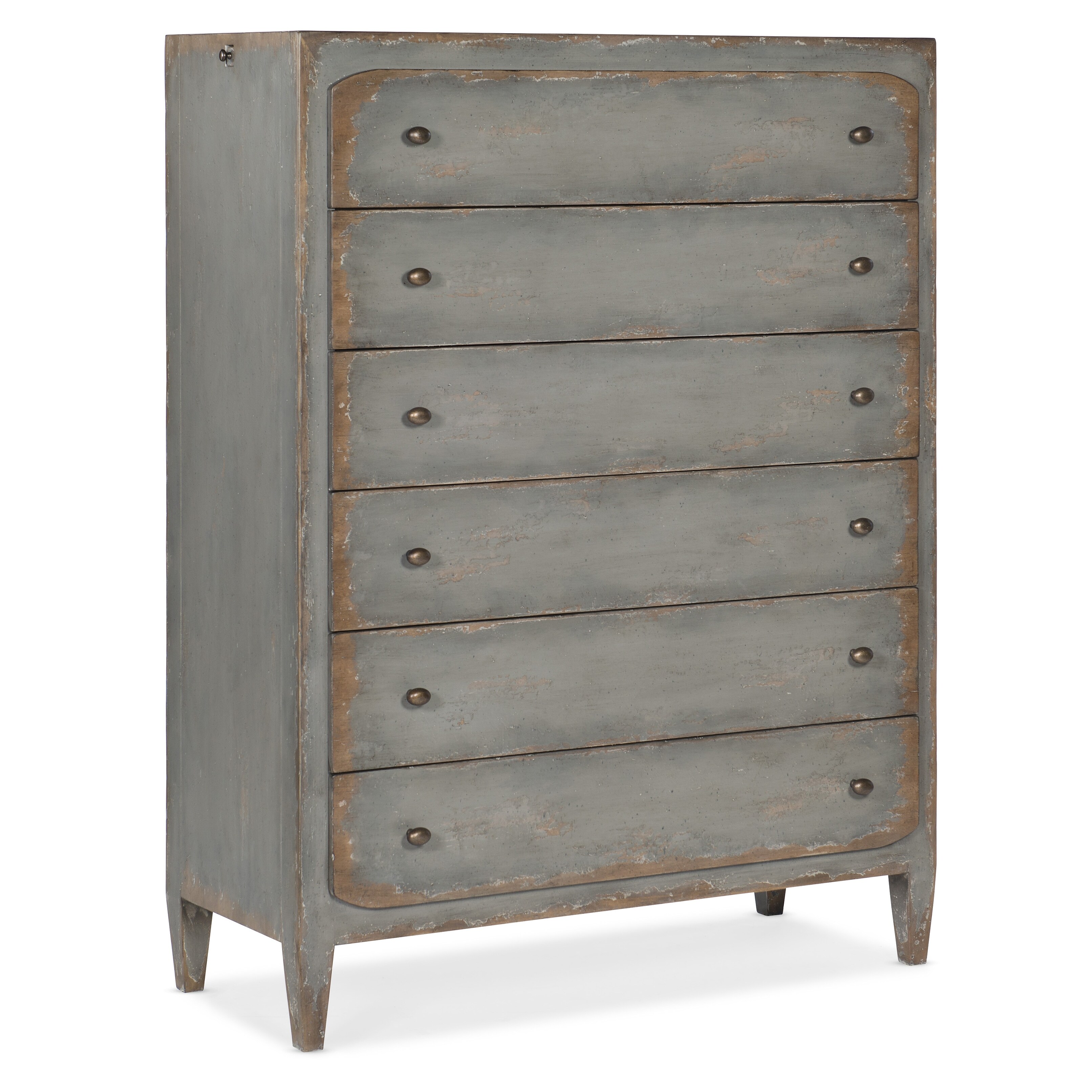 Ciao Bella Six-Drawer Chest- Speckled Gray - - 36058272 - Mycitystee