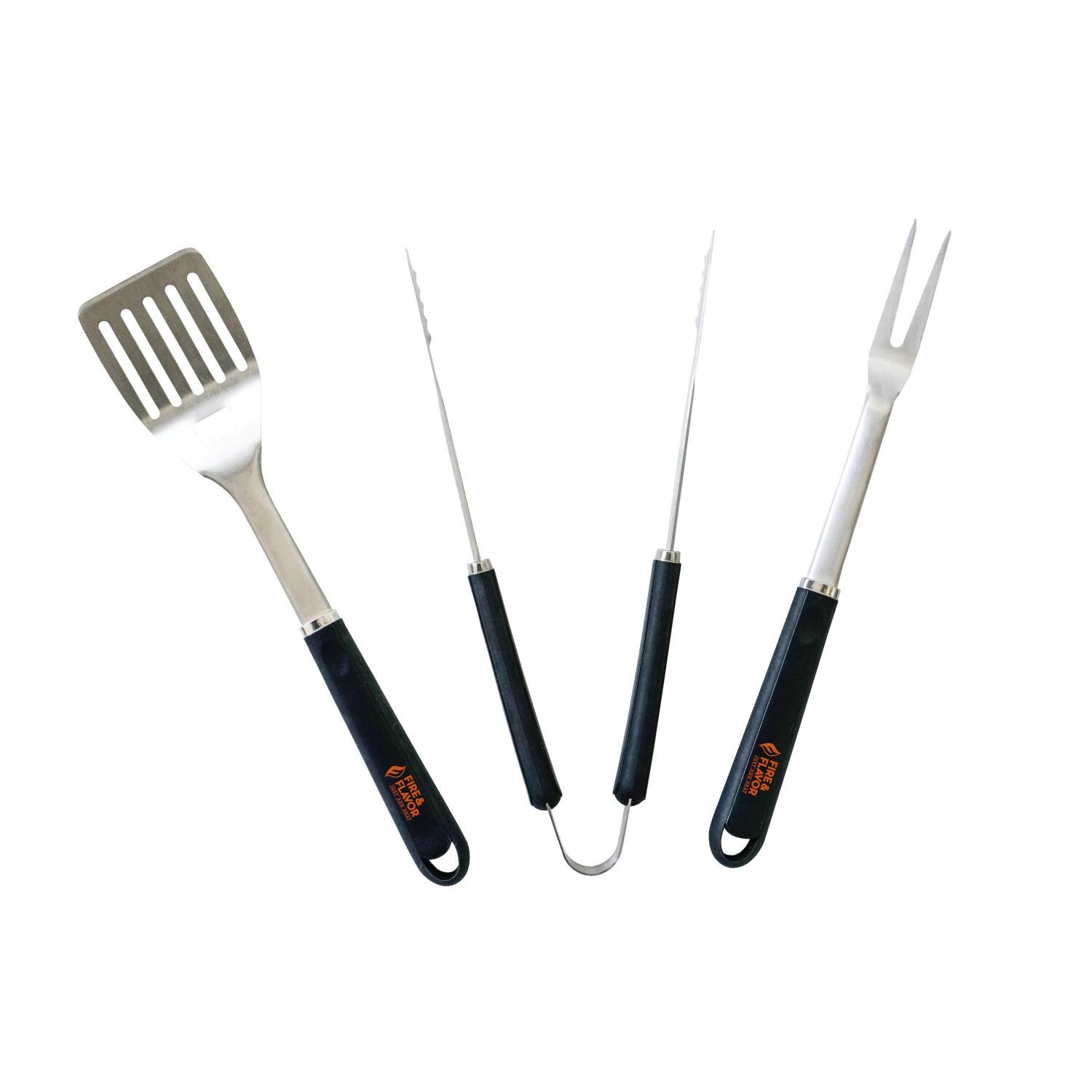 Fire and Flavor 3-Piece Grill Tool Set - Mycitystee