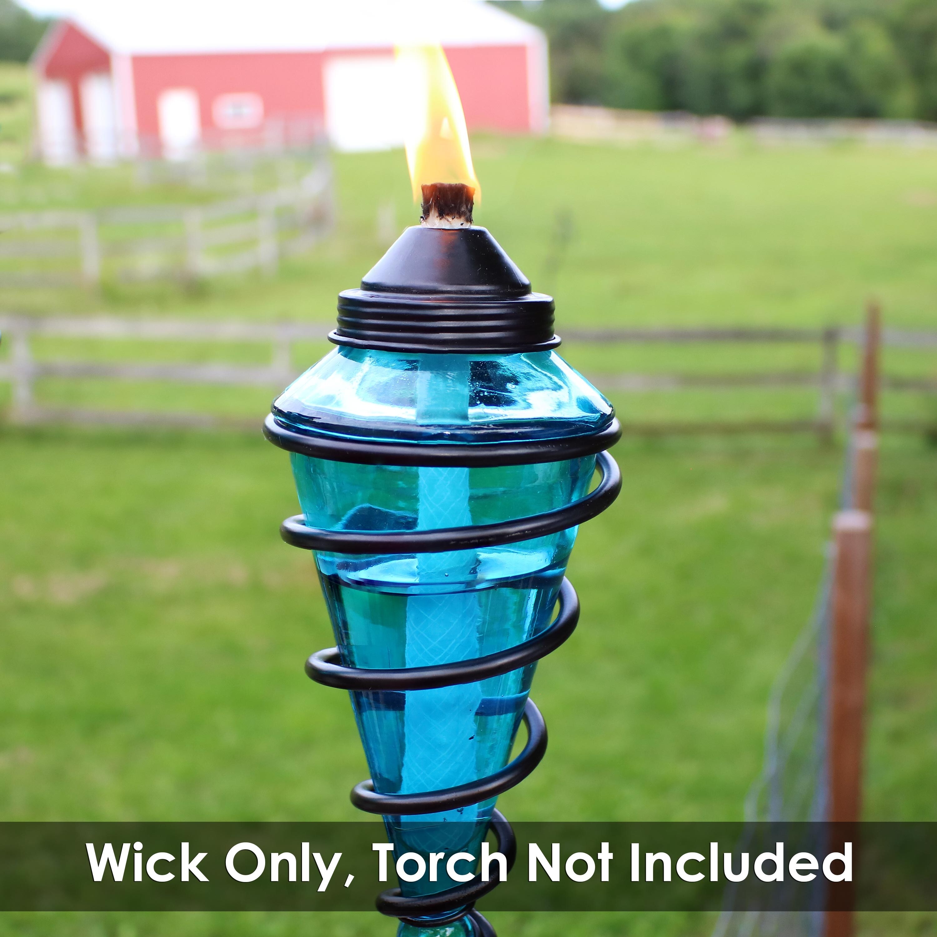Sunnydaze Replacement Fiberglass Wicks for Outdoor Torches and Lamps - Set of 12 - Pack of 12 - Mycitystee