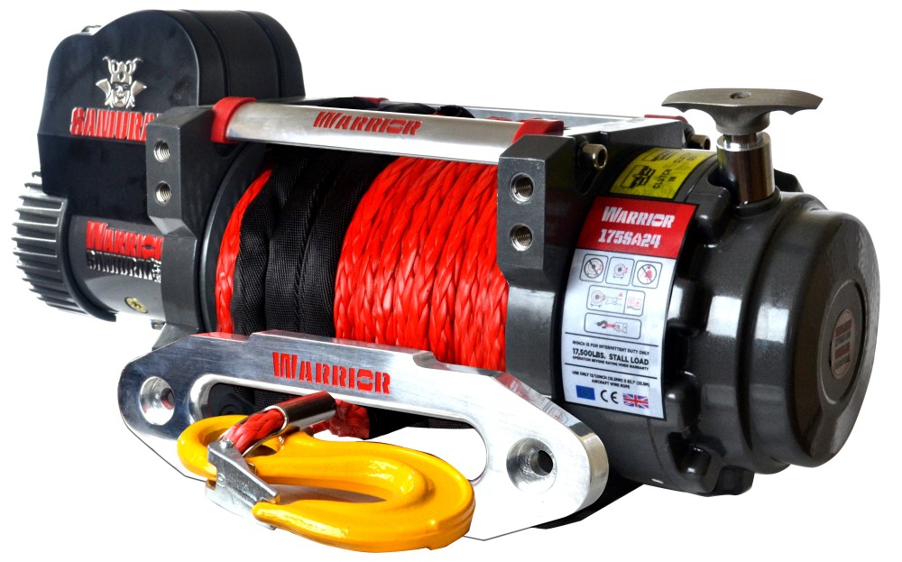 DK2 Samurai Winch Planetary Gear 17500lb with Synthetic Rope - Mycitystee
