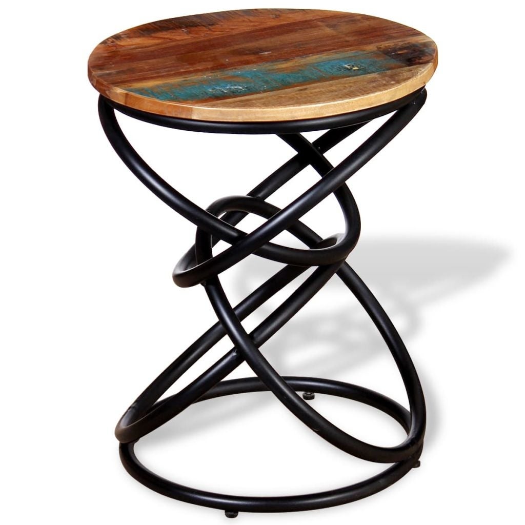 vidaXL End Table Solid Reclaimed Wood - Mycitystee