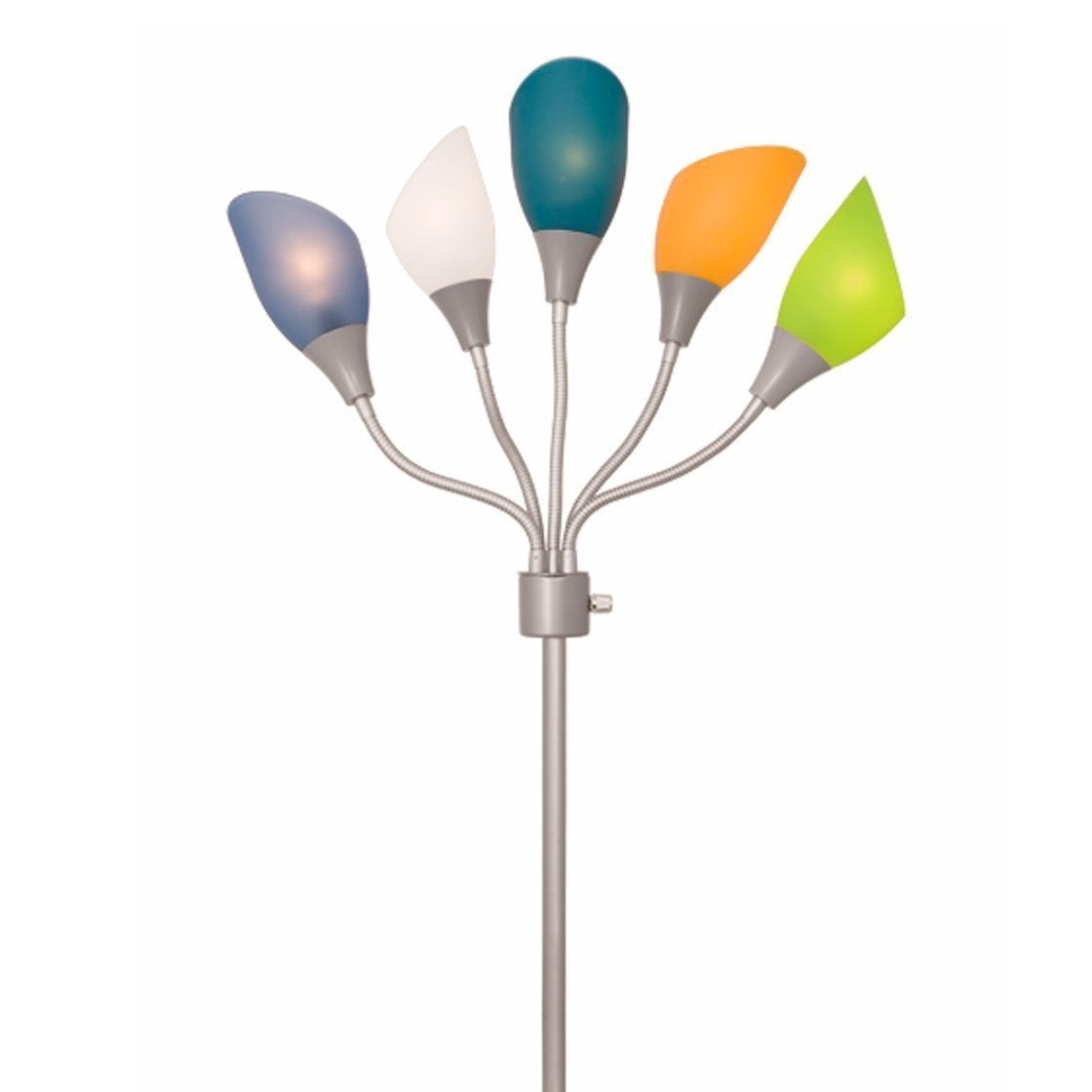 5 Light Floor Lamp with Multicolored Shades - Mycitystee