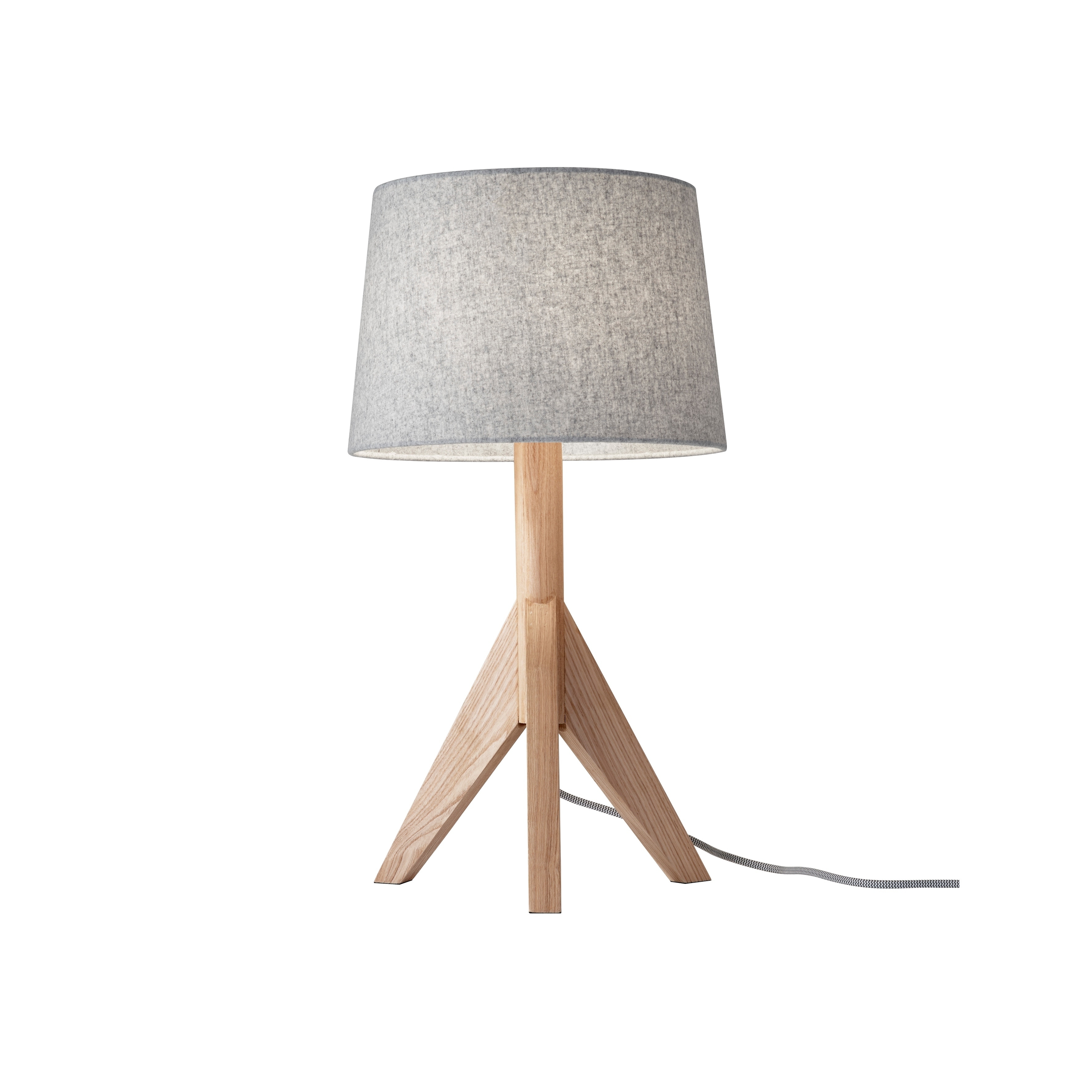 Adesso Ash or Walnut Wood Eden Table Lamp - Mycitystee