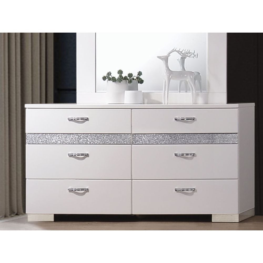 63Lx 18Wx 34H inch Dresser with 2 Hidden Jewelry Drawer - - 35325524 - Mycitystee