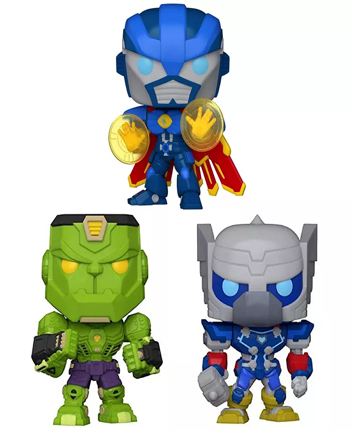 Funko Marvel POP Marvel Mech Dr. Strange Hulk and Thor Collectors Set， 3 Piece - Mycitystee