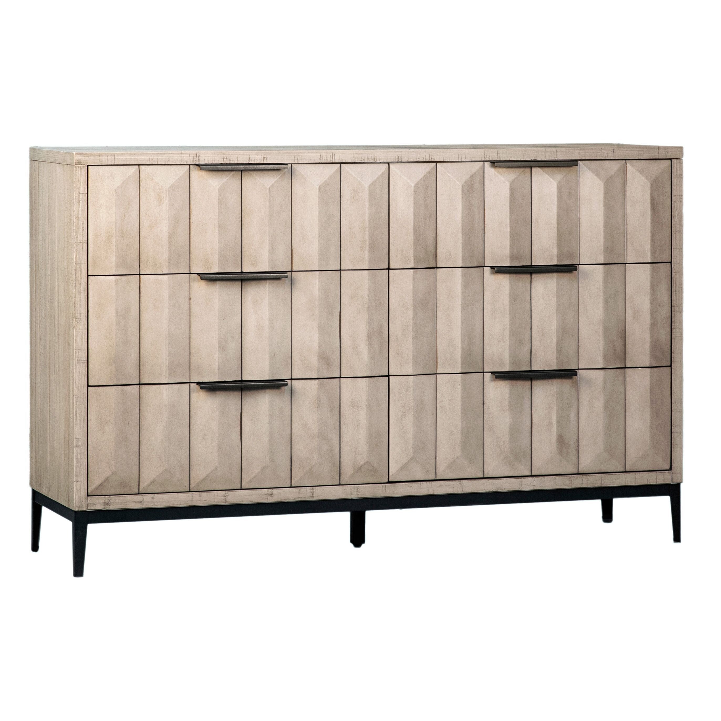 Emilia Pine Modern 6-Drawer Storage Dresser - - 36910743 - Mycitystee