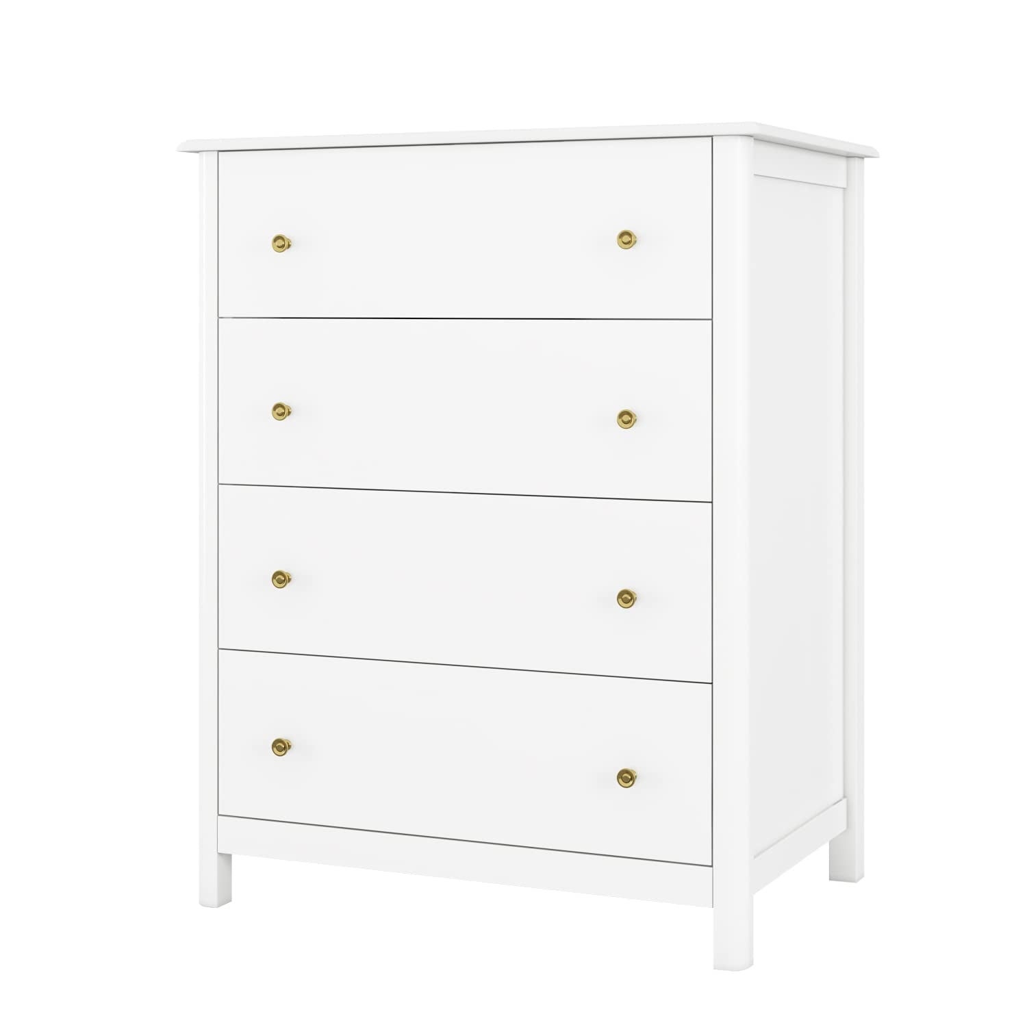 Drawer Chest， 4 Dresser Chest of Drawers， Clothes Storage Cabinet with Drawers， Modern Dresser for Bedroom - as picture - - 37668986 - Mycitystee