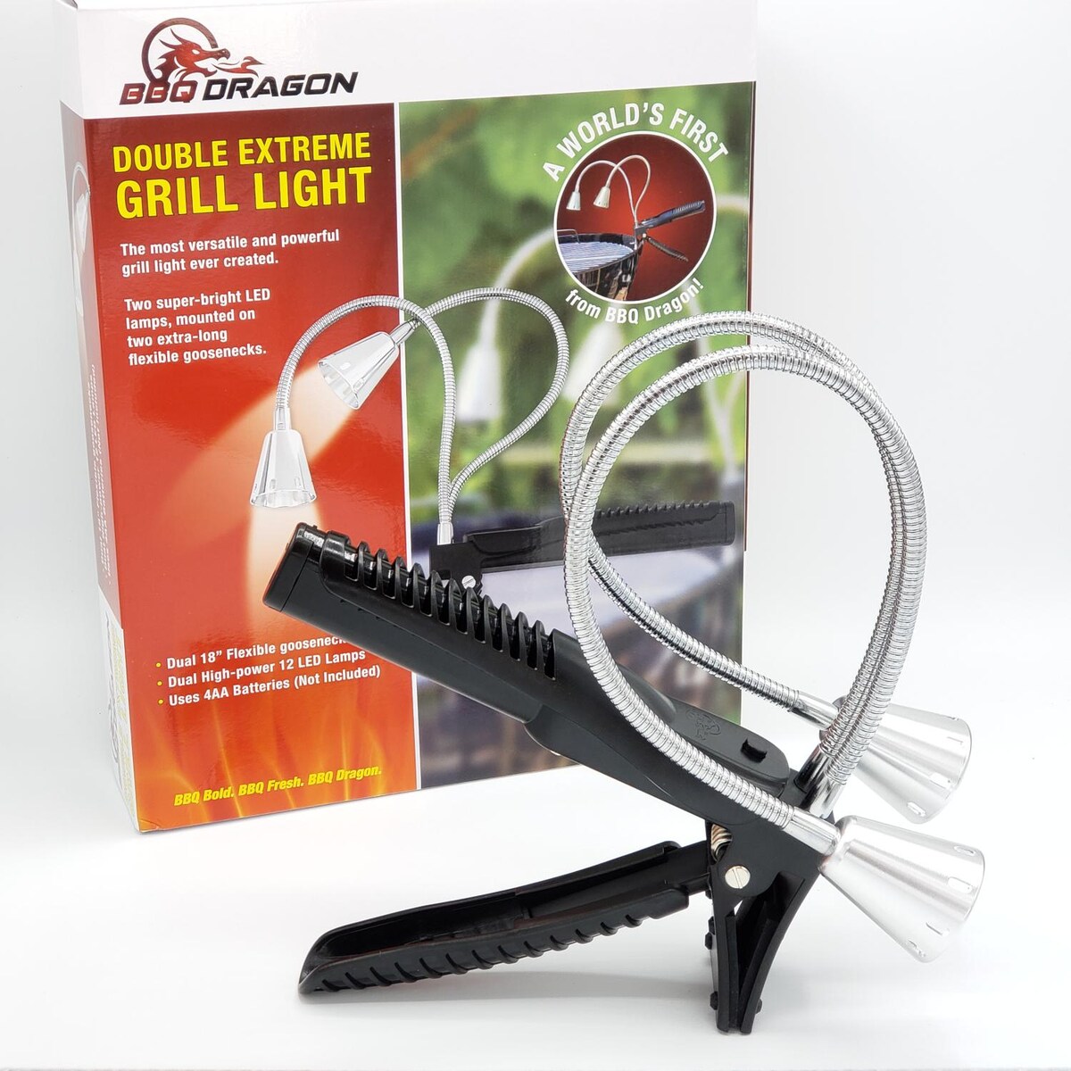 BBQ Dragon Double-Extreme Grill Light W/ 2 Super Bright LED Lamps - Mycitystee