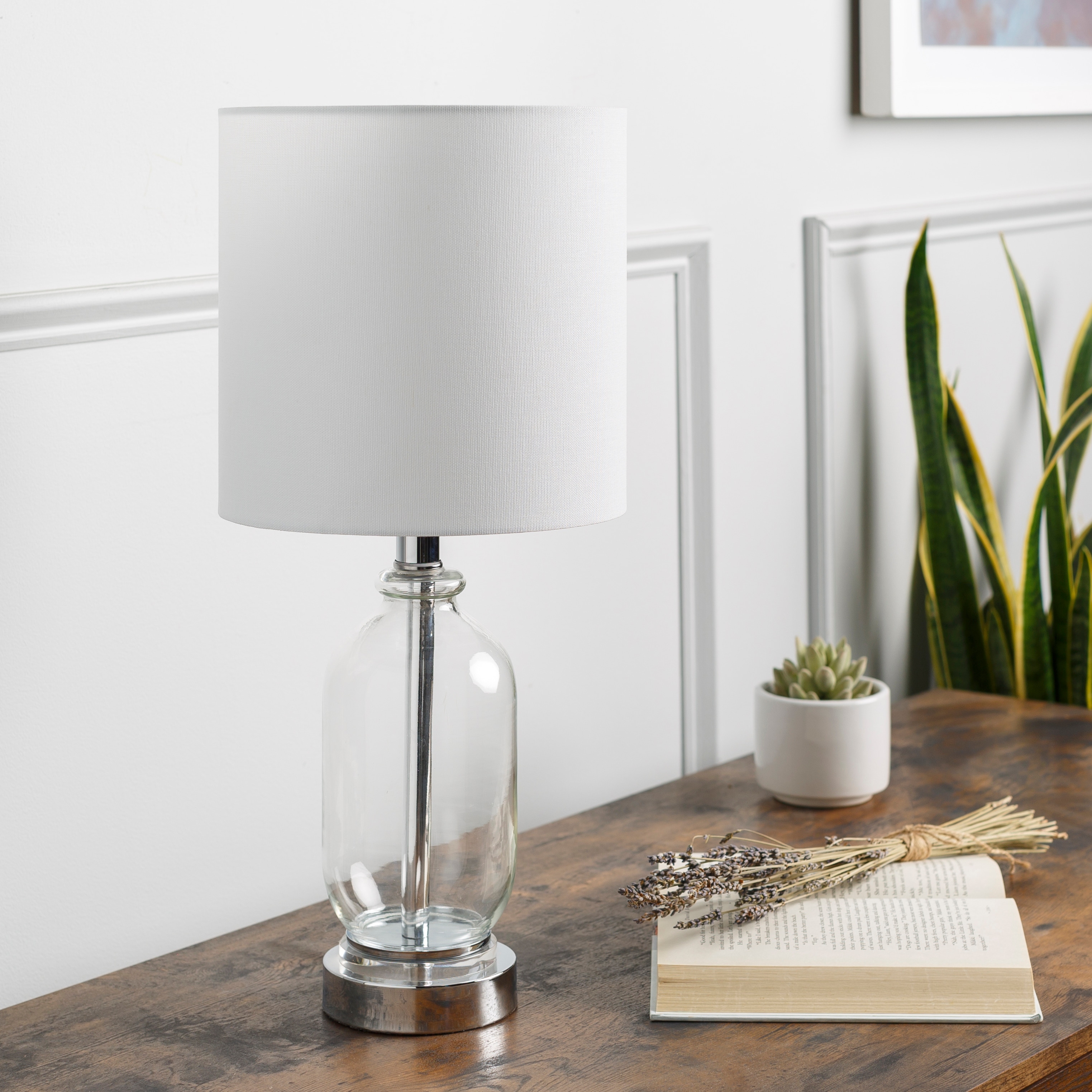 Artistic Weavers Arbyrd Modern Pink Crackle Glass Table Lamp - Mycitystee