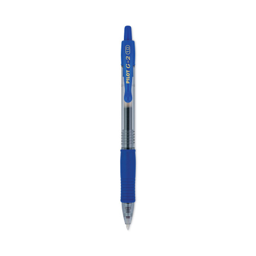 Pilot G2 Premium Retractable Gel Pen， 1mm， Blue Ink， Smoke Barrel， Dozen (31257) - Mycitystee