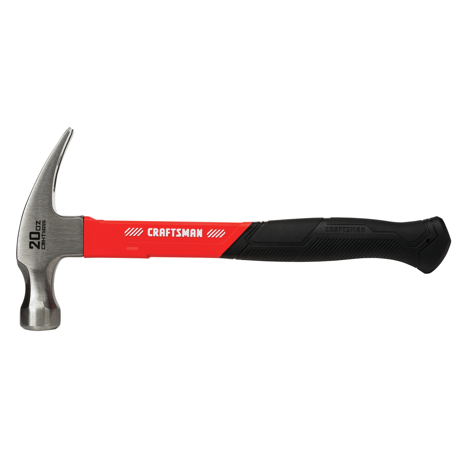 Craftsman 20 oz Smooth Face Claw Hammer 10.75 in. Fiberglass Handle - Mycitystee
