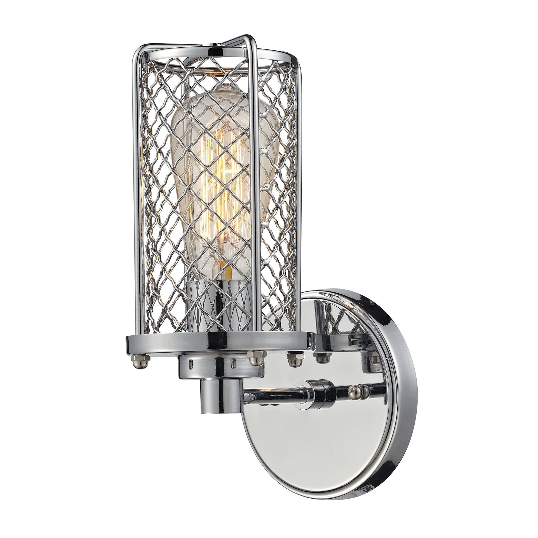 Elk Brisbane Polished Chrome 1-light Wall Sconce - Mycitystee