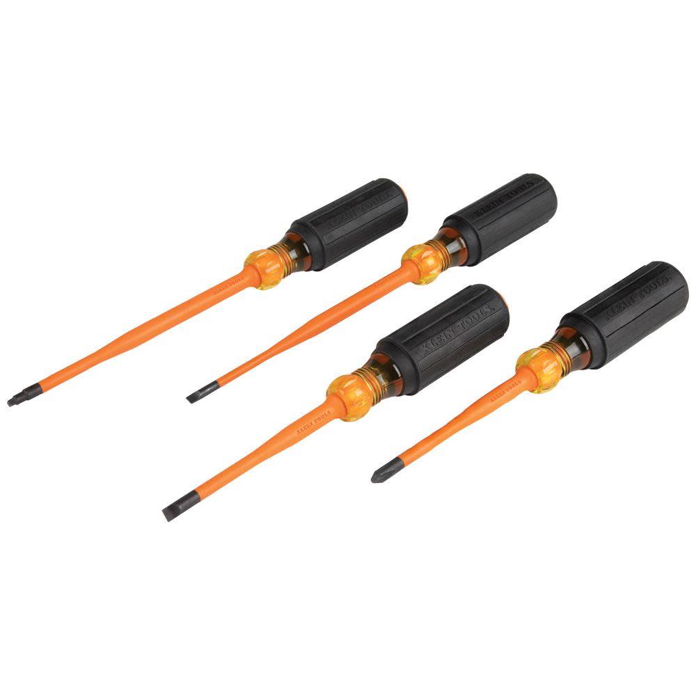 Klein Tools Slim-Tip Insul Screwdrivers 4-pc 33734INS from Klein Tools - Mycitystee