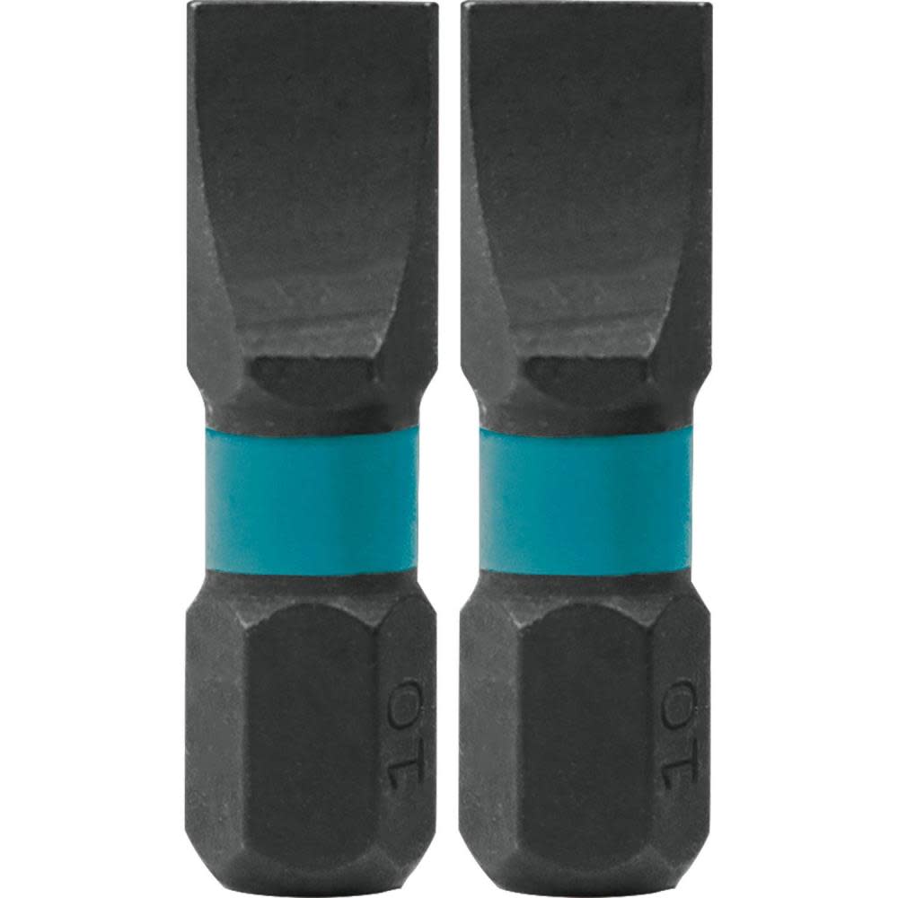 Impact X  #10 Slotted 1″ Insert Bit， 2/pk - Mycitystee