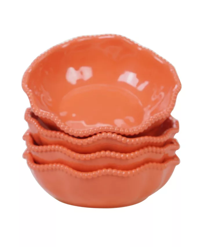 Certified International Perlette Coral Melamine 4-Pc. All Purpose Bowl Set - Mycitystee