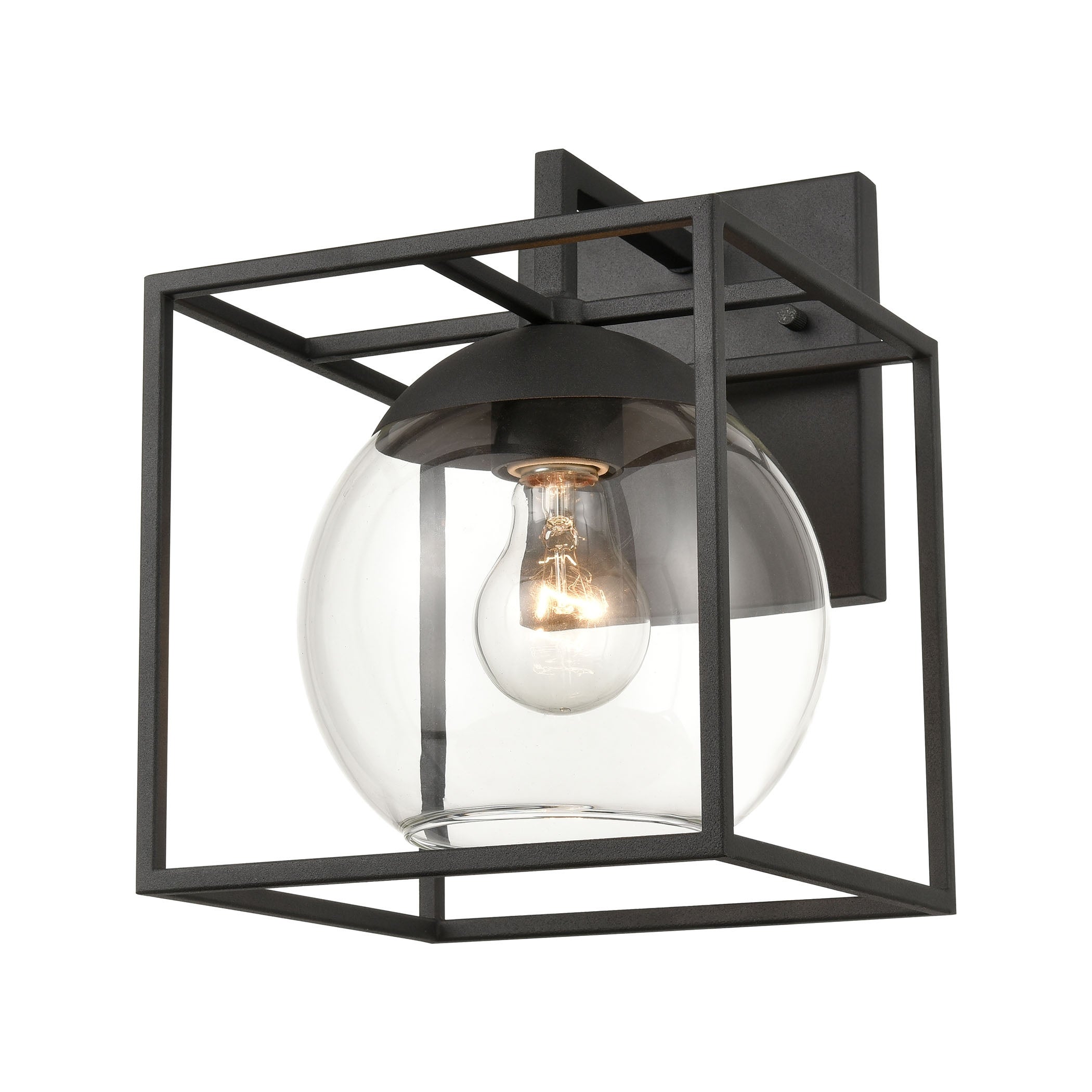 Cubed 1-Light sconce in Charcoal - Mycitystee