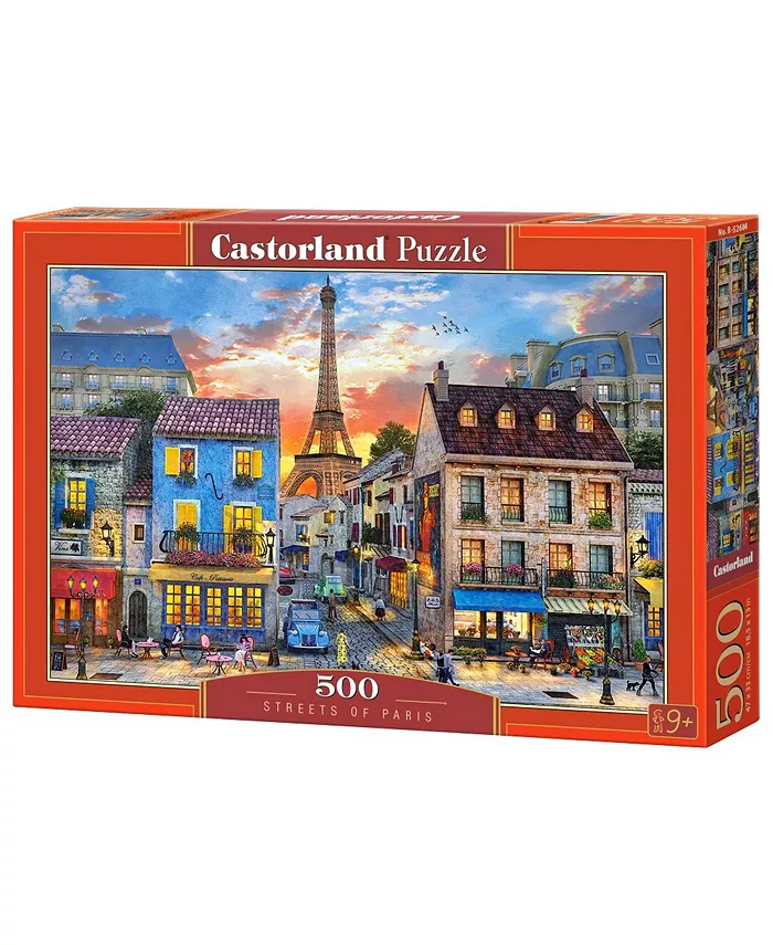 Castorland Streets of Paris Jigsaw Puzzle Set， 500 Piece - Mycitystee