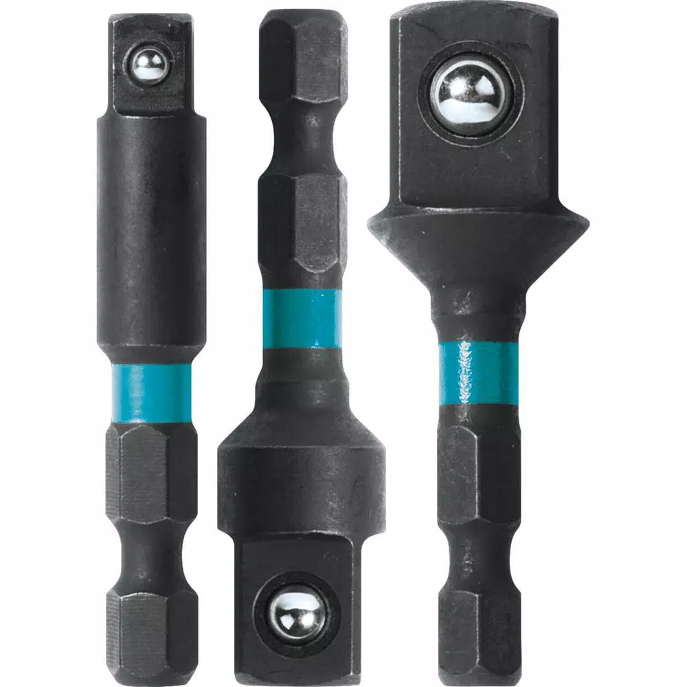 Makita ImpactX 2 in. Modified S2 Steel Socket Adapter Set (3-Pack) and#8211; XDC Depot - Mycitystee