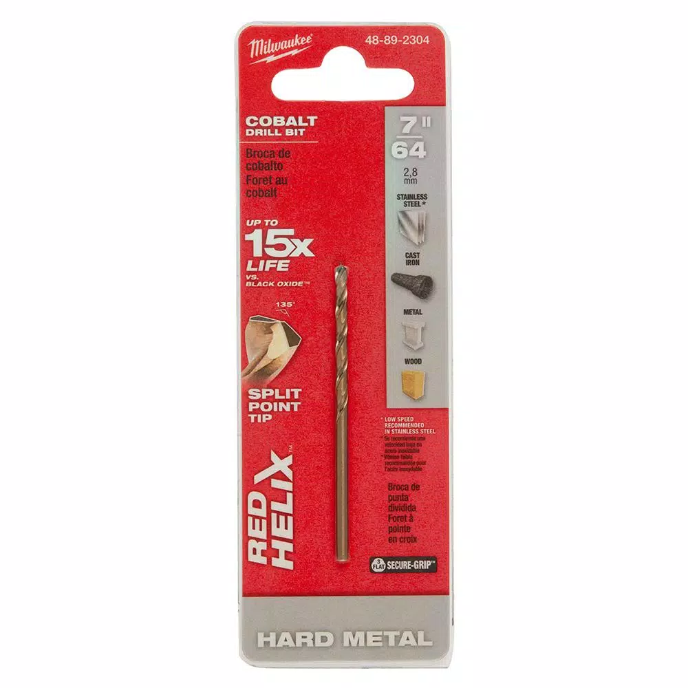 Milwaukee 7/64 in. Cobalt Thunderbolt Twist Drill Bit and#8211; XDC Depot - Mycitystee