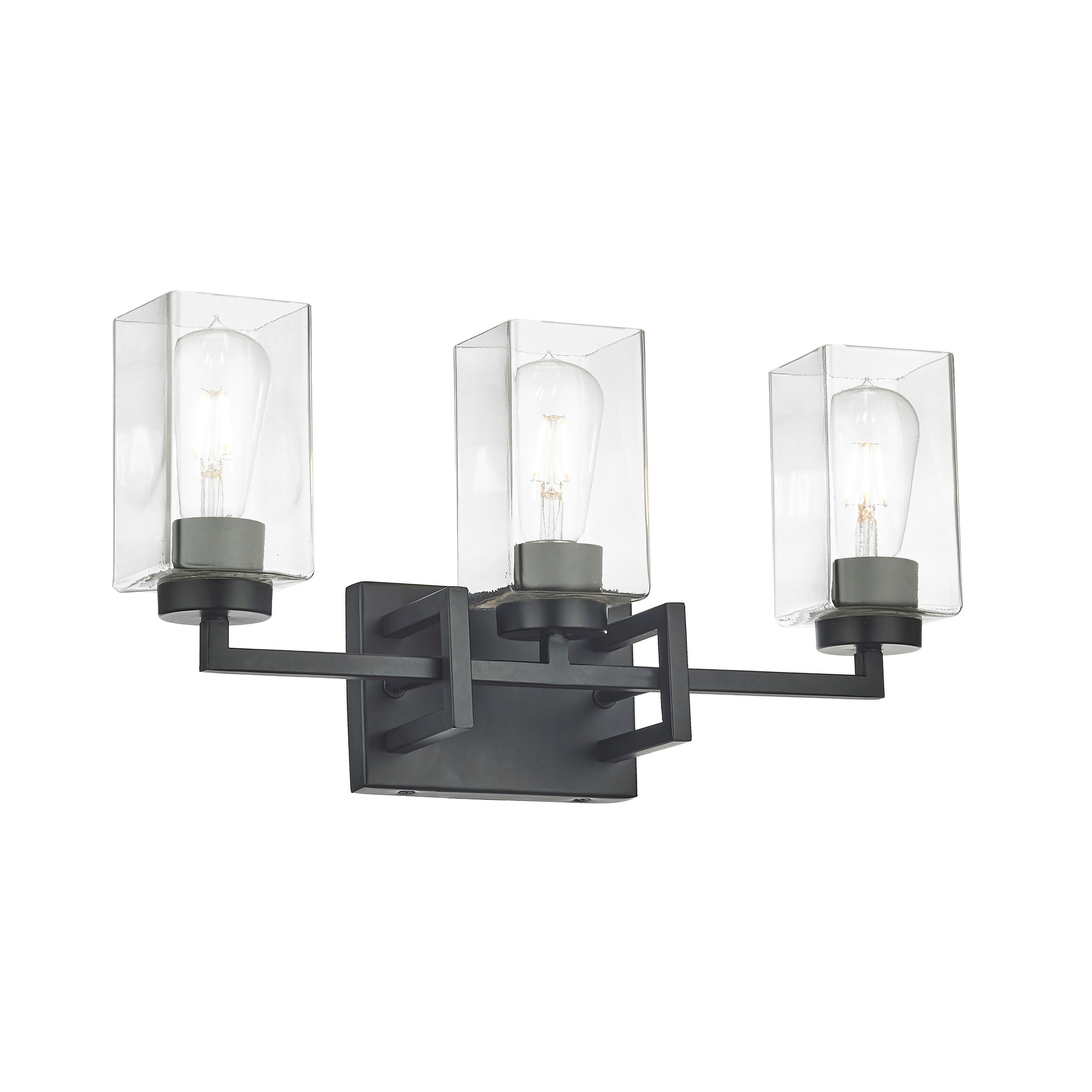 3 Light Matte Black Vanity Light - Mycitystee