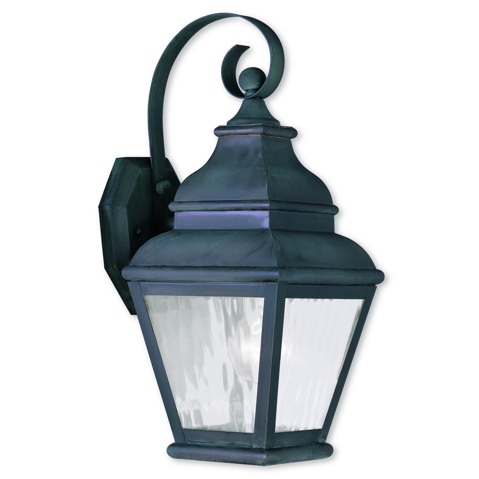 Livex Lighting Exeter Black Brass 1-light Outdoor Wall Lantern - Mycitystee