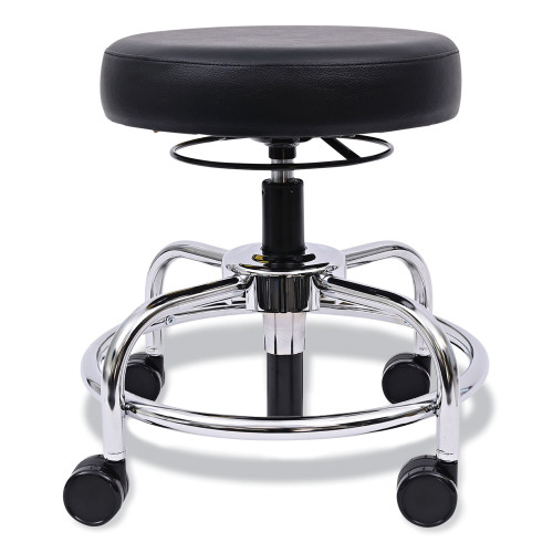 Alera HL Series Height-Adjustable Utility Stool， Backless， Supports Up to 300 lb， 24